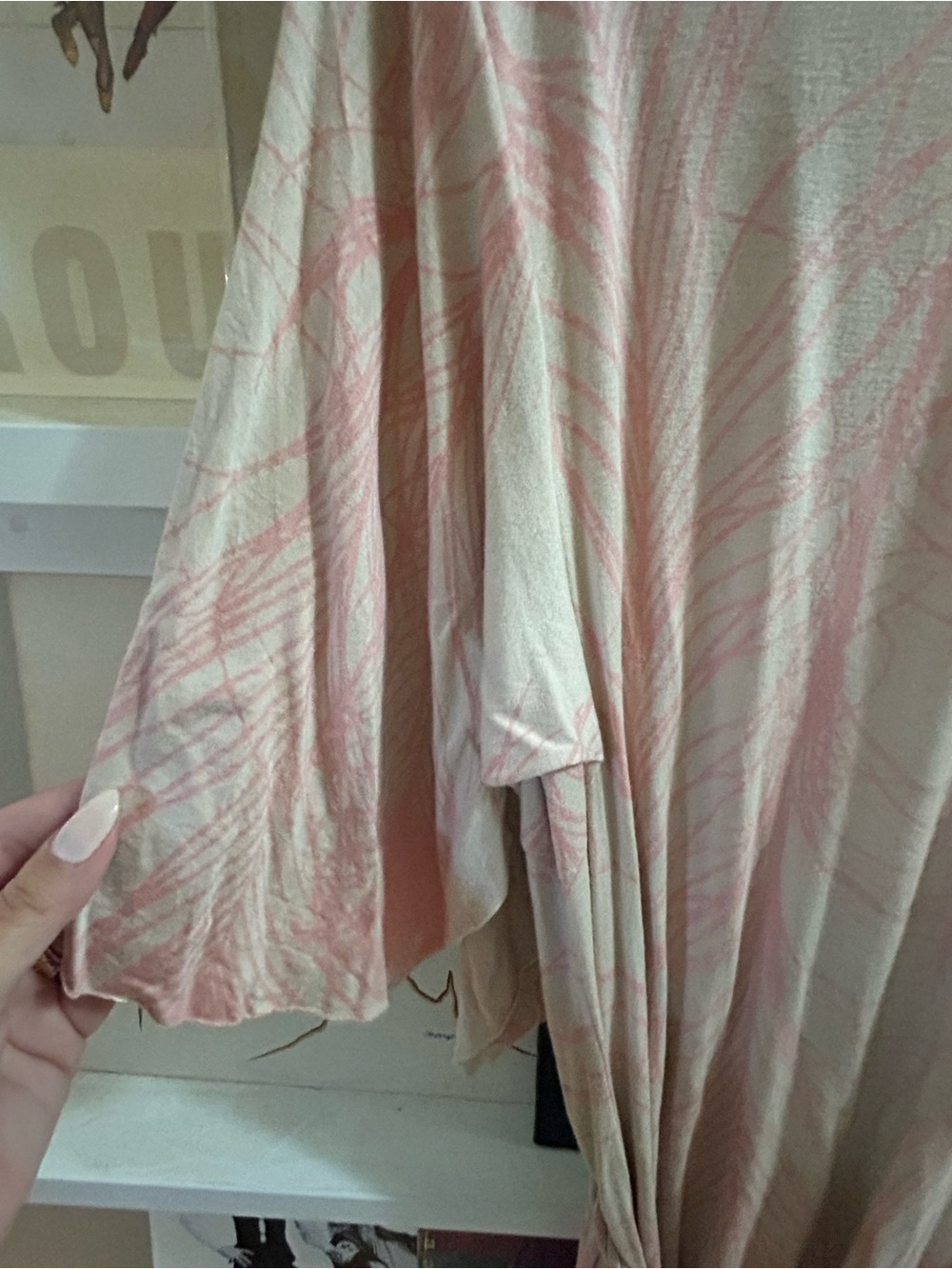 Rachel pally pink feather caftan dress - Picture 7 of 8